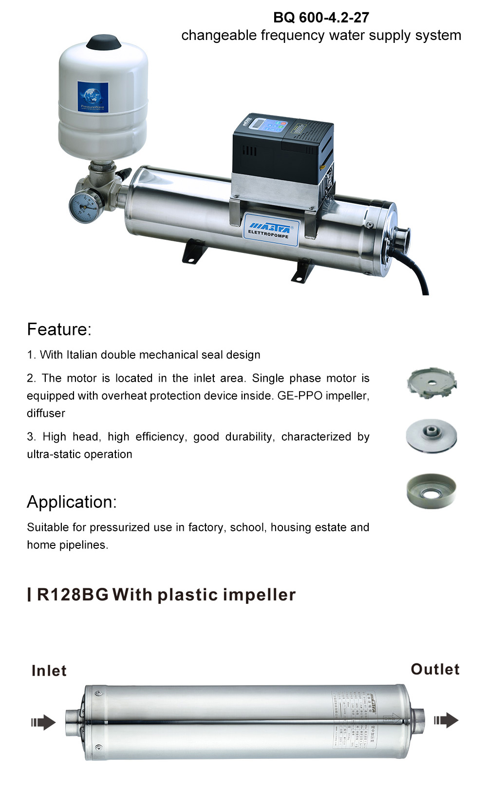 bomba sumergible multietapa 